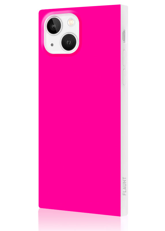 Neon Pink SQUARE iPhone Case