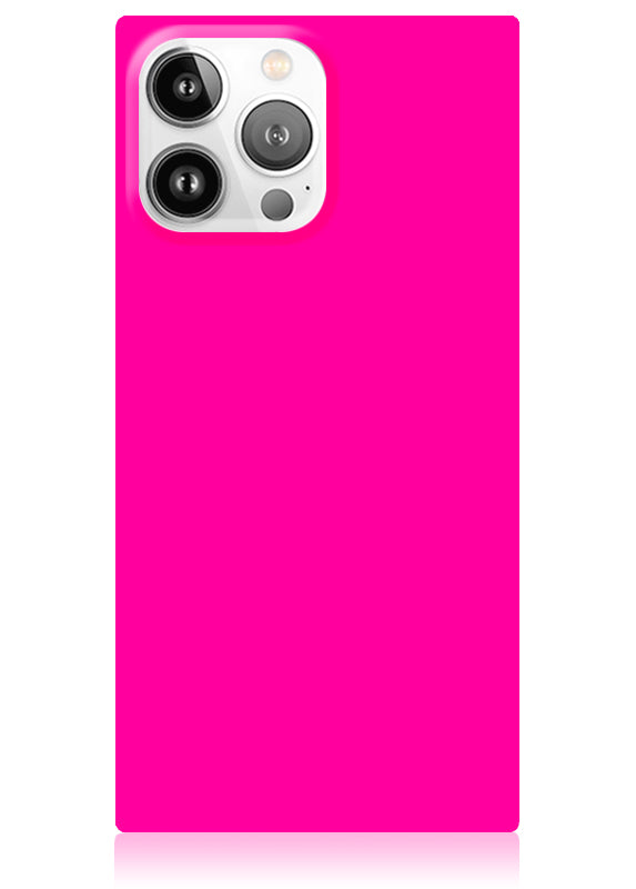 Neon Pink SQUARE iPhone Case