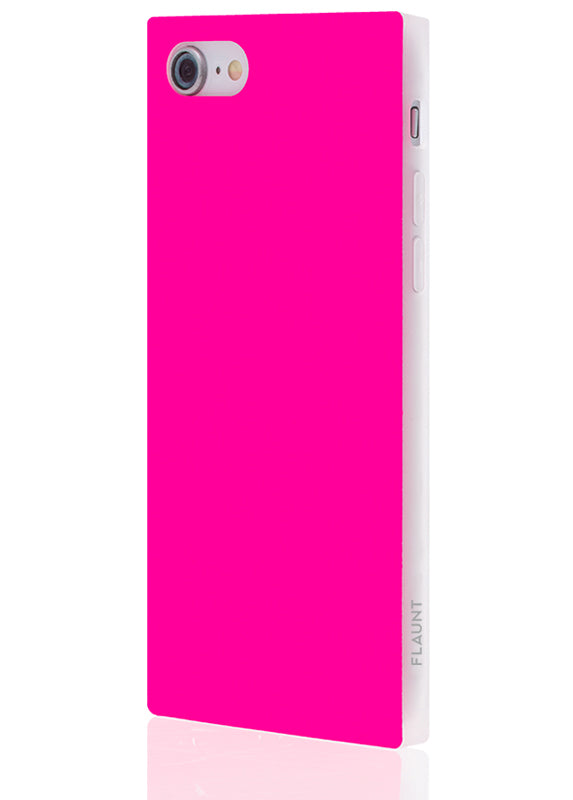 Neon Pink SQUARE iPhone Case