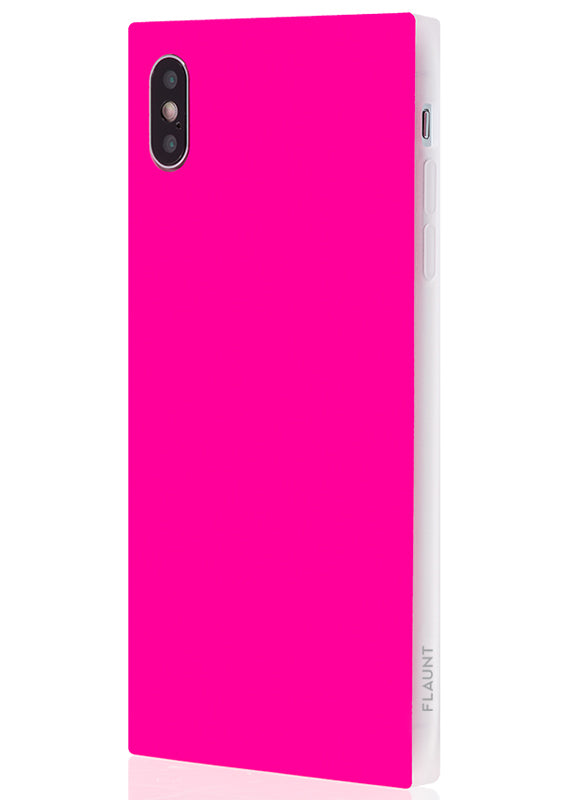 Neon Pink SQUARE iPhone Case