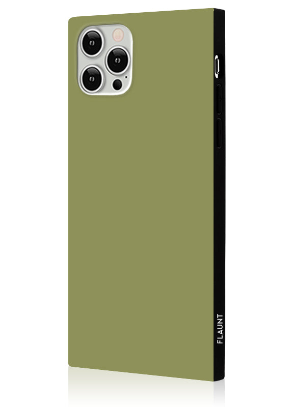 Olive Green SQUARE iPhone Case