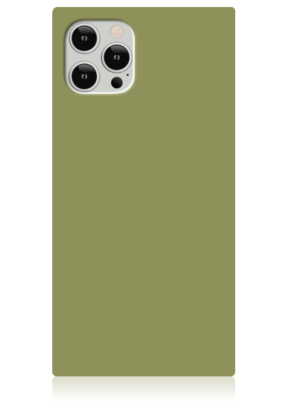 Olive Green SQUARE iPhone Case