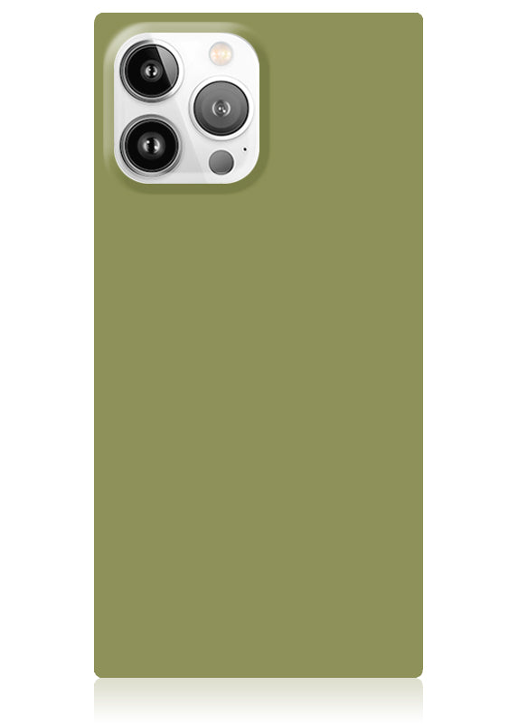 Olive Green SQUARE iPhone Case