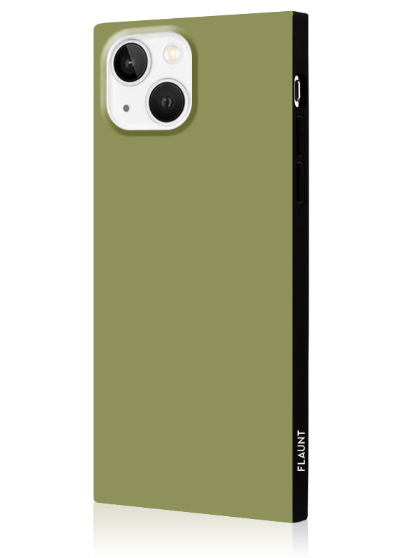 Olive Green SQUARE iPhone Case