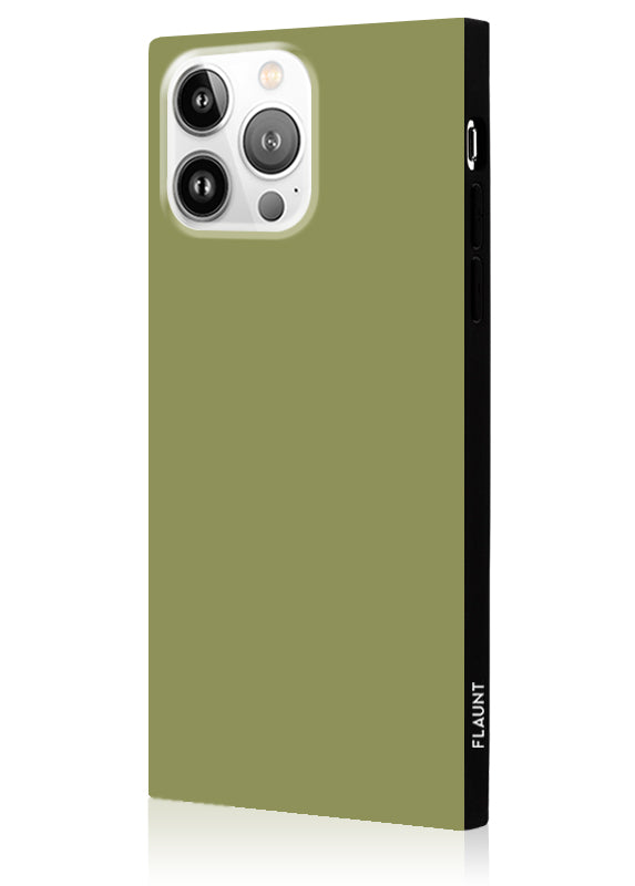 Olive Green SQUARE iPhone Case