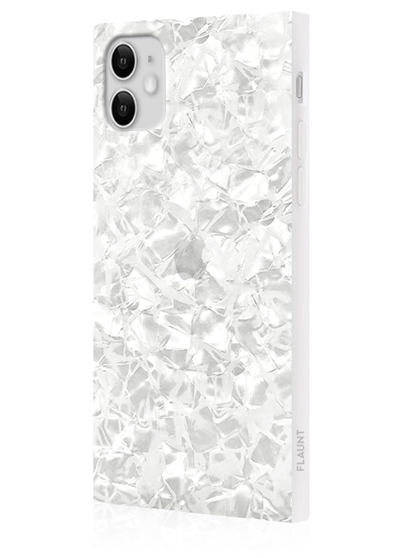 White Pearl SQUARE iPhone Case