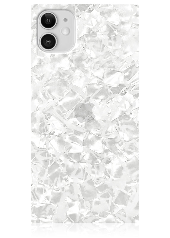 White Pearl SQUARE iPhone Case