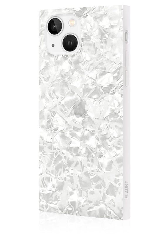 White Pearl SQUARE iPhone Case