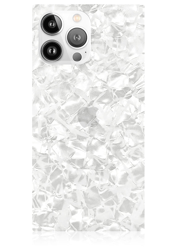 White Pearl SQUARE iPhone Case