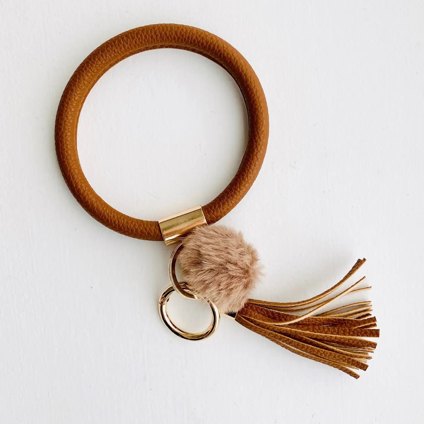 Bangle Keyring with Pom Pom