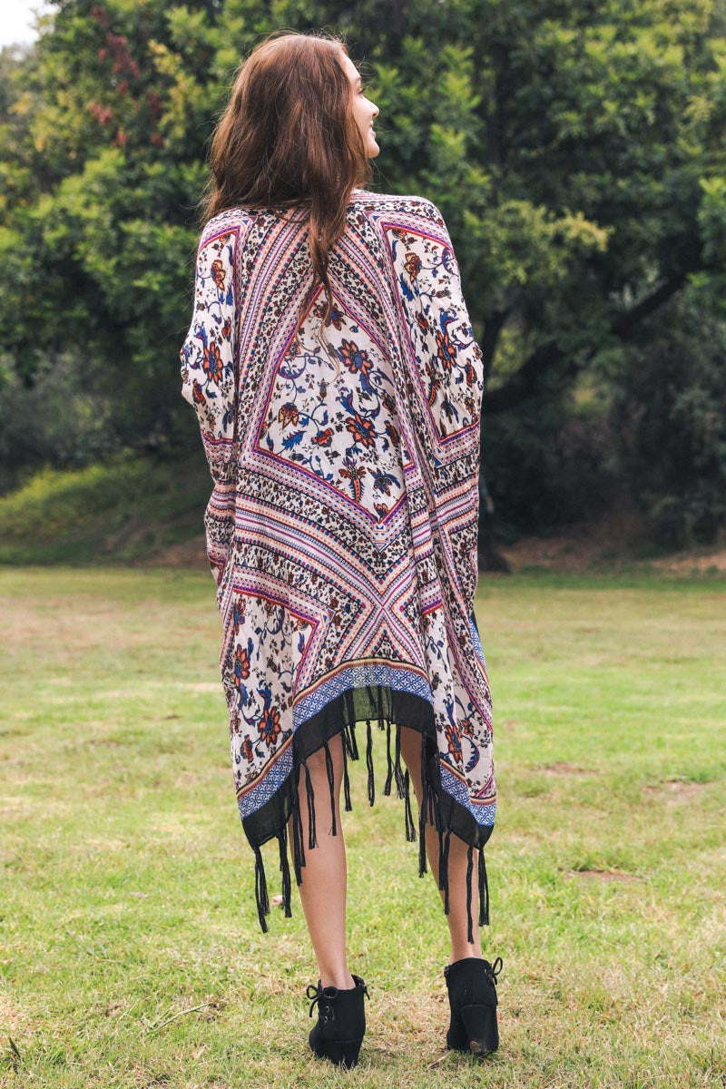 Bohemian Tassel Kimono