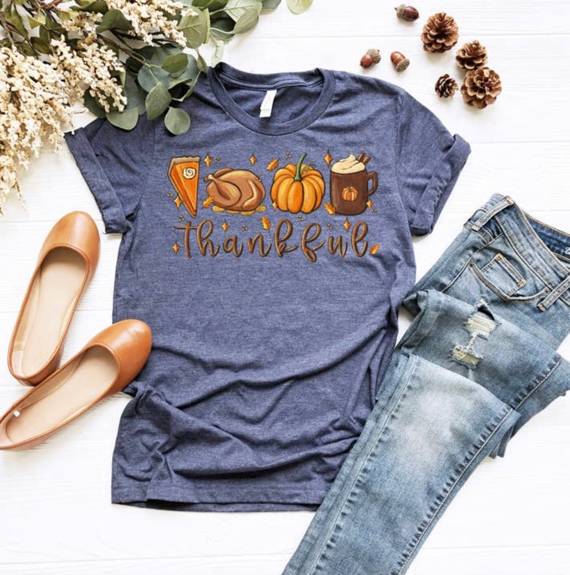 Thankful Food - Navy Tee