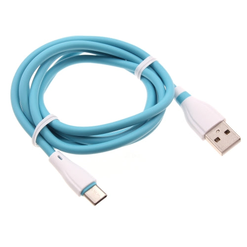 4ft USB-C Cable Blue Charger Cord Power Wire Type-C - ONE13