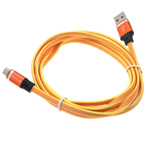 6ft USB Cable Orange MicroUSB Charger Cord Power Wire