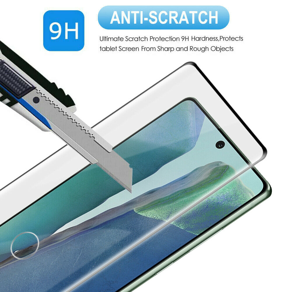 3 Pack Screen Protector Tempered Glass (Fingerprint Unlock) 3D Curved Edge Full Cover HD Clear - ON3E92