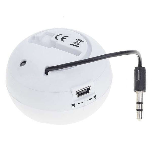 Wired Speaker Portable Audio Multimedia Rechargeable White