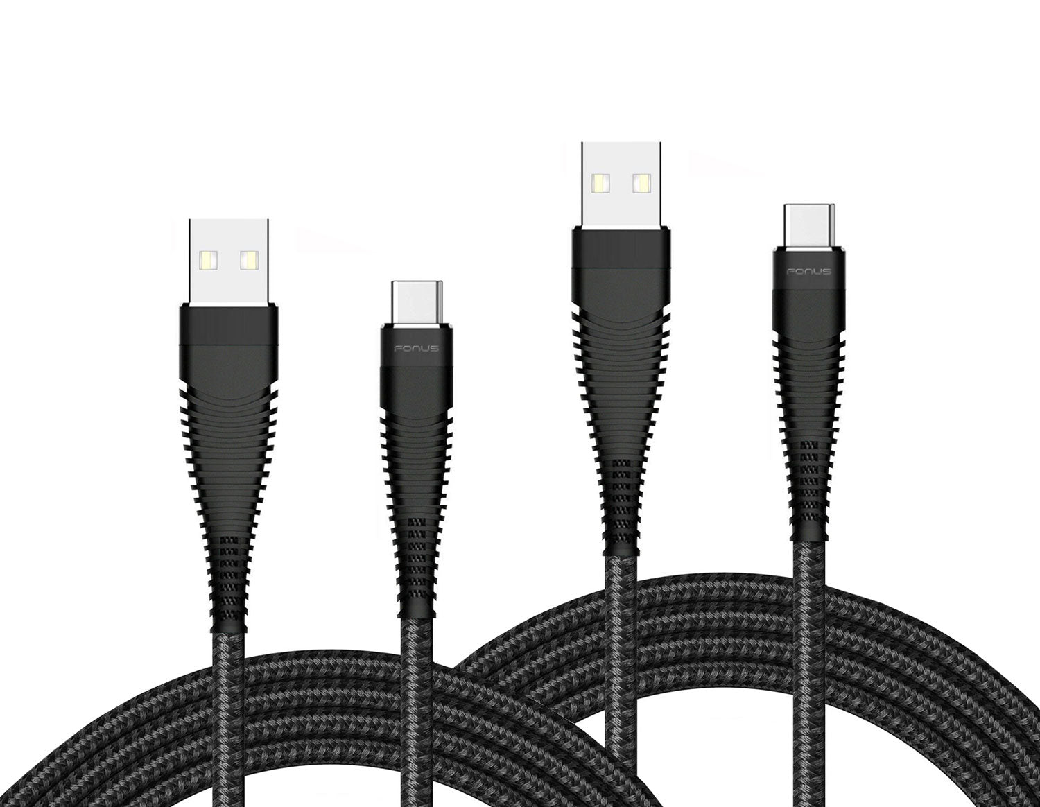 6ft and 10ft Long USB-C Cables Fast Charge TYPE-C Cord Power Wire Data Sync Braided - ONY75