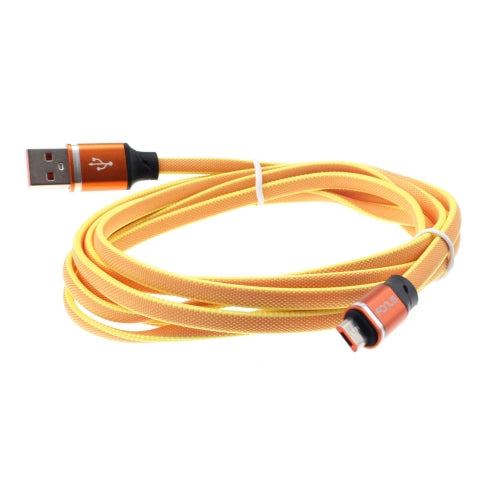 6ft USB Cable Orange MicroUSB Charger Cord Power Wire