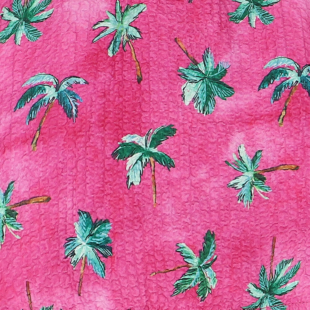 Pink Palm Tree Skirt Set