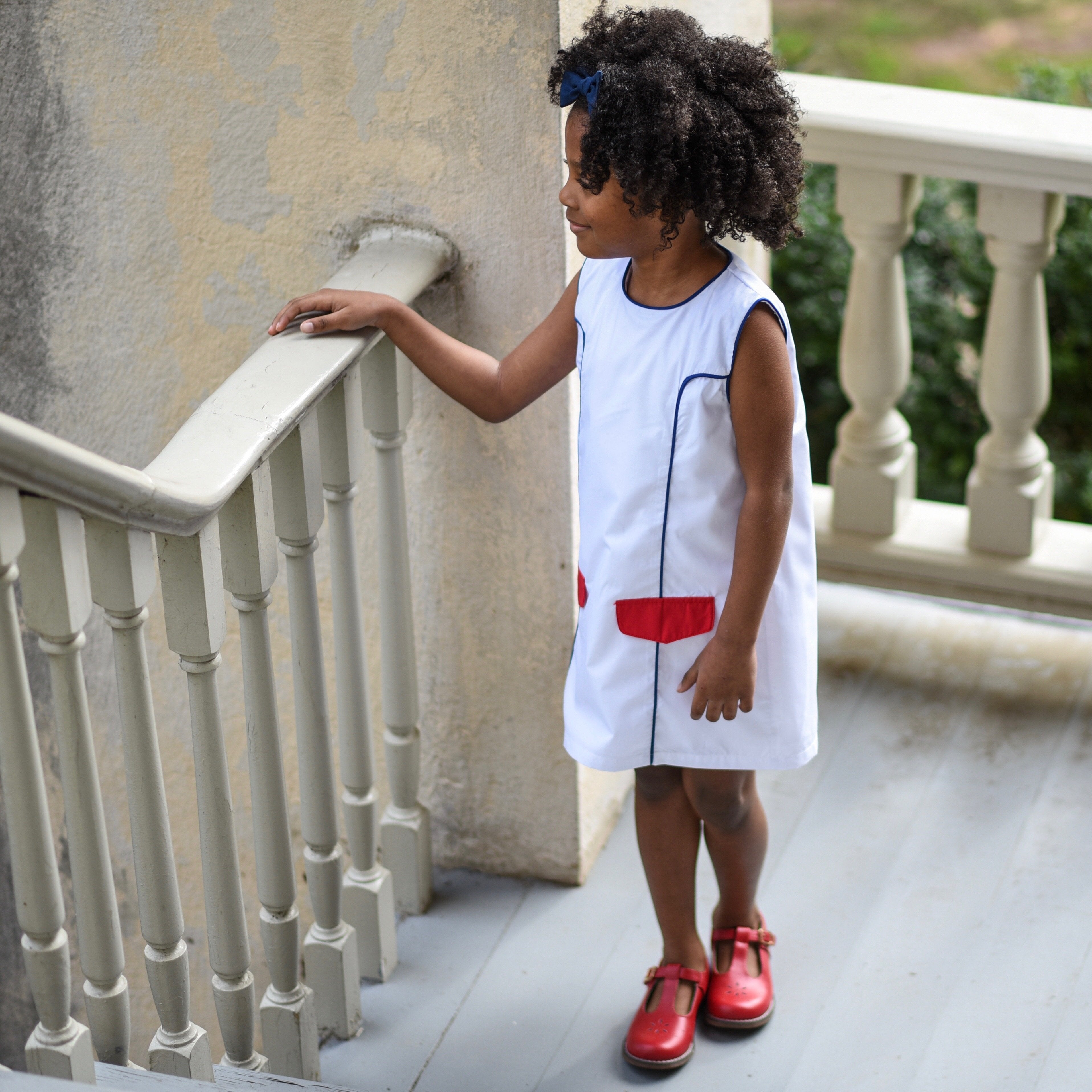 Hampton Sleeveless Dress Red/White/Blue