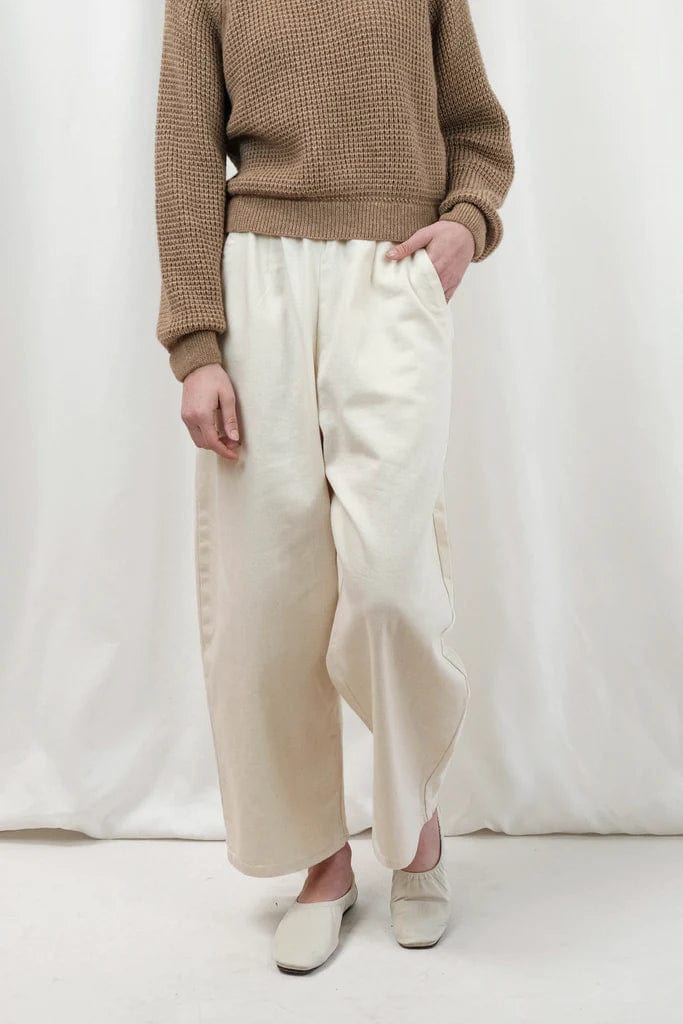 Barrel Pant - Cream