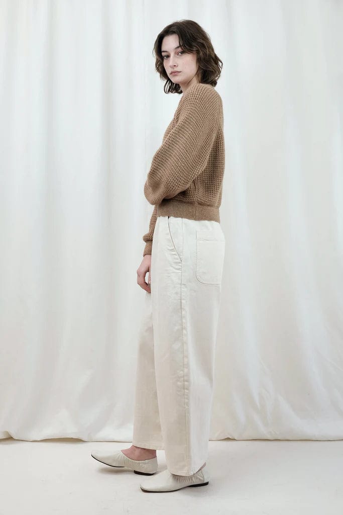 Barrel Pant - Cream