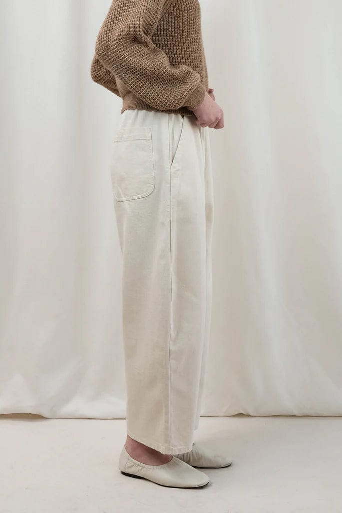 Barrel Pant - Cream