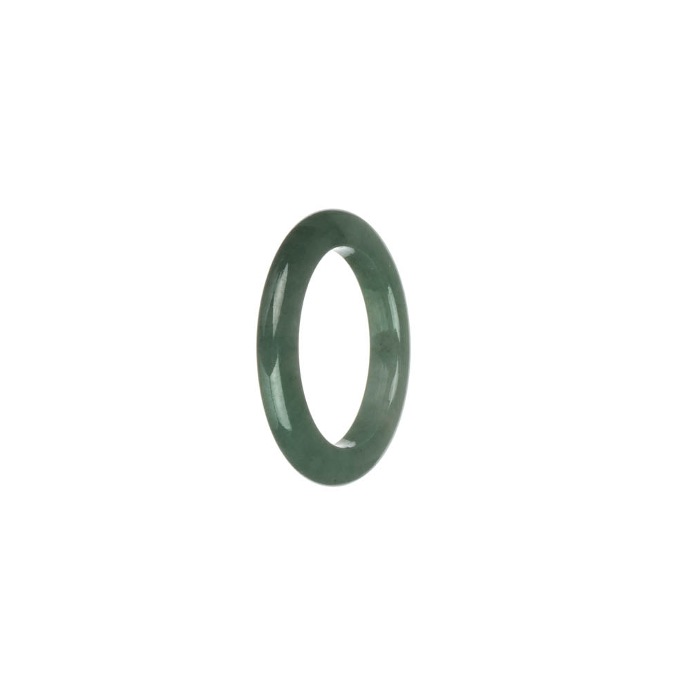 Certified Green Burmese Jade Ring - US 9