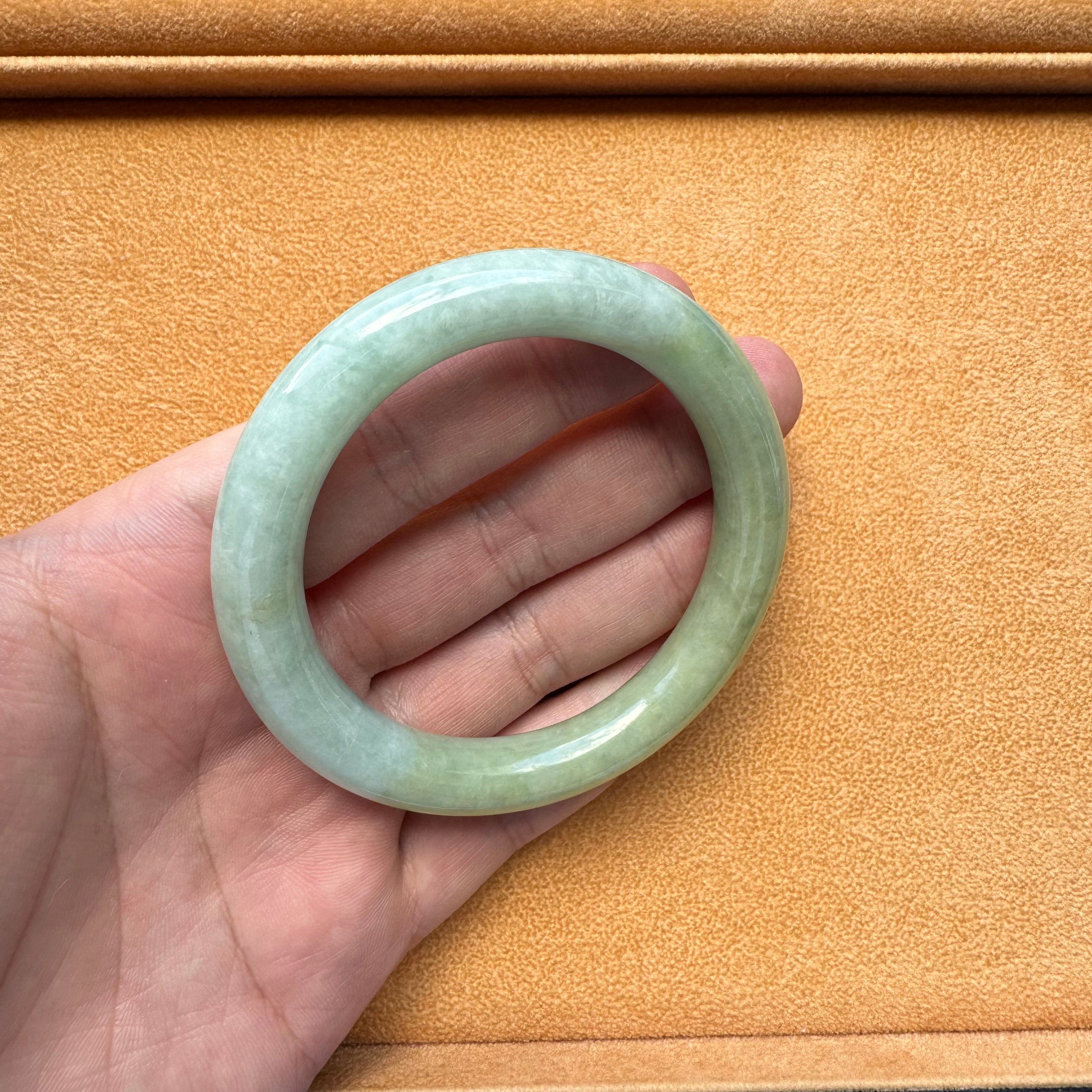 59mm Green Jade Bangle Bracelet