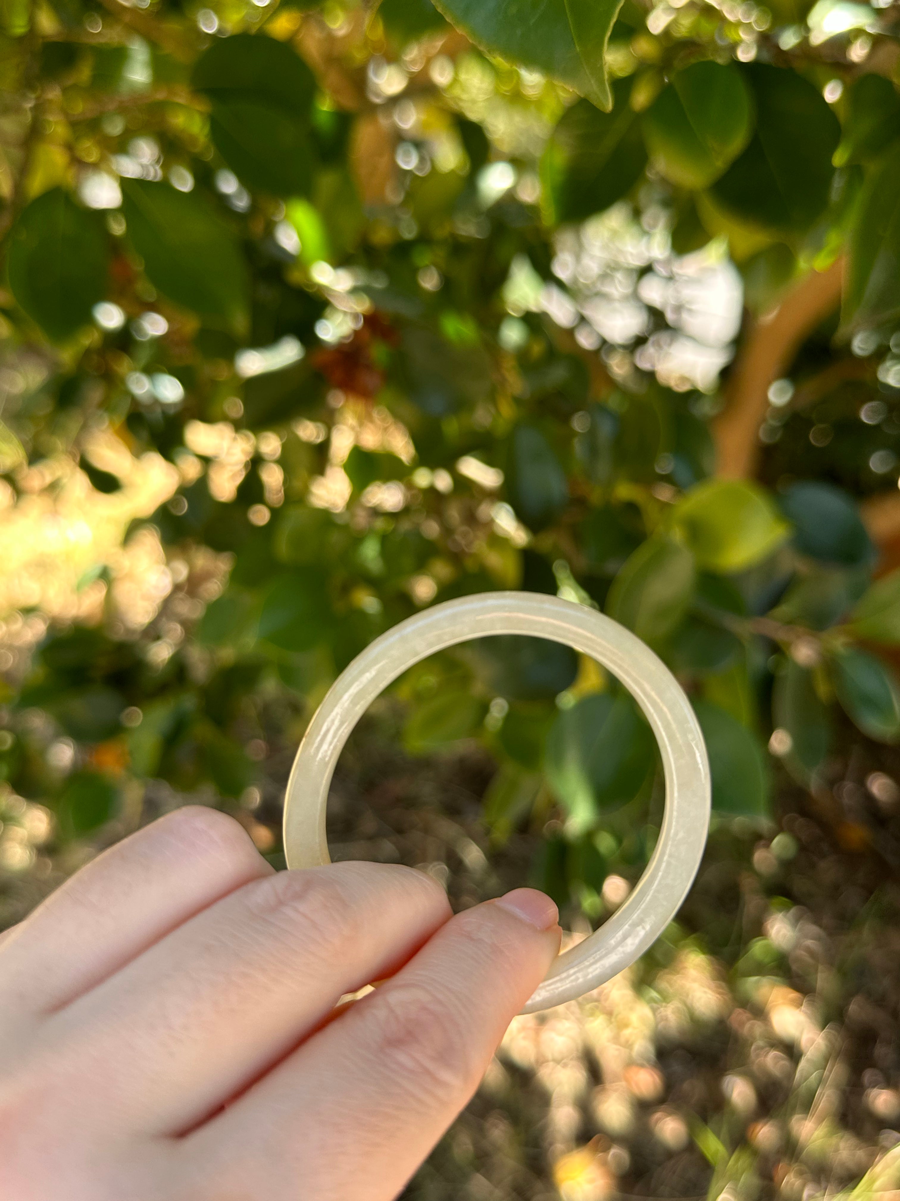 Genuine Grade A Pale Green Traditional Jade Bracelet - 52mm Oval