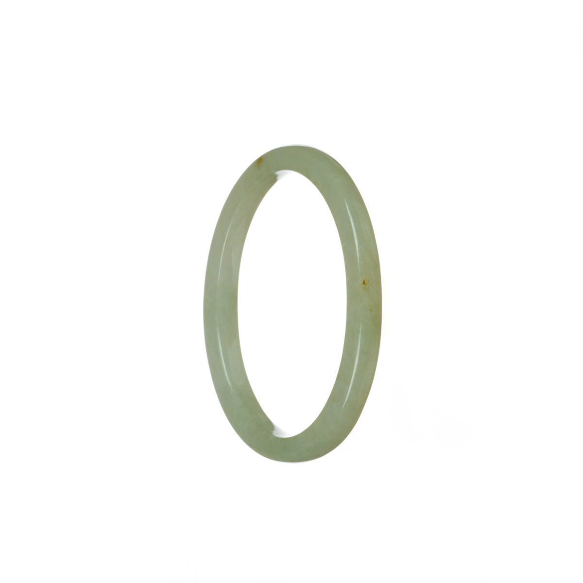 Genuine Grade A Pale Green Traditional Jade Bracelet - 52mm Oval