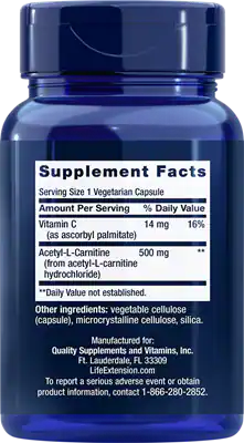 Life Extension Acetyl-L-Carnitine