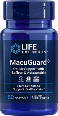 Life Extension MacuGuard? Ocular Support with Saffron & Astaxanthin