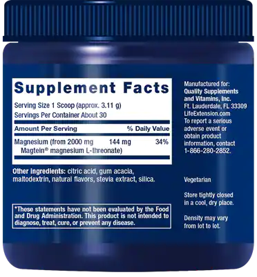 Life Extension Neuro-Mag? Magnesium L-Threonate (Tropical Punch)