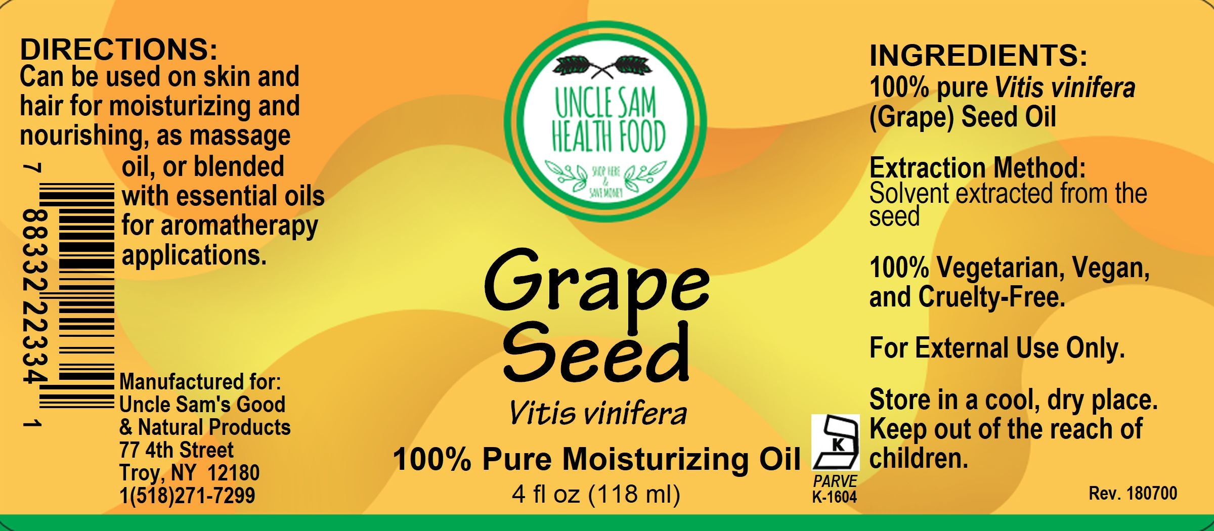 Grape Seed Moisturizing Oil