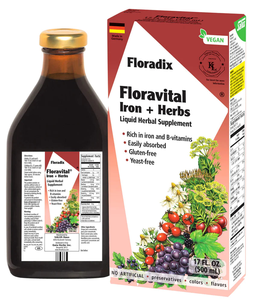 Floradix? Iron + Herbs Liquid Herbal Supplement