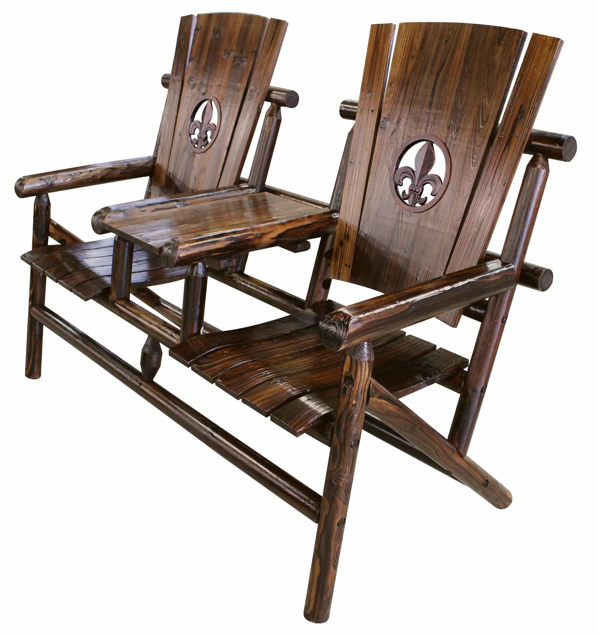 Char-Log FDL Medallion Double Chair with Tray - For Pickup ONLY (Excluding Wholesale Orders)