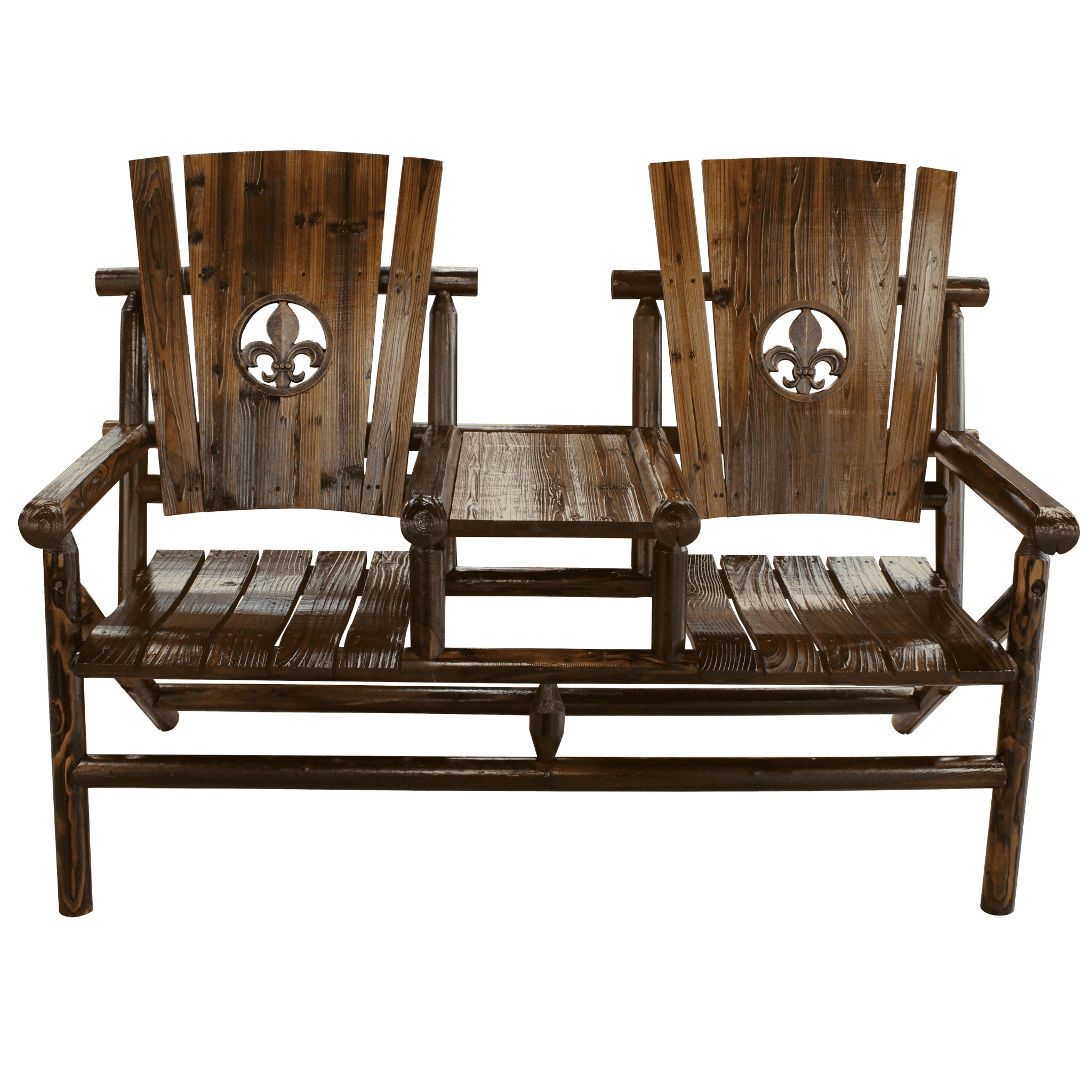 Char-Log FDL Medallion Double Chair with Tray - For Pickup ONLY (Excluding Wholesale Orders)