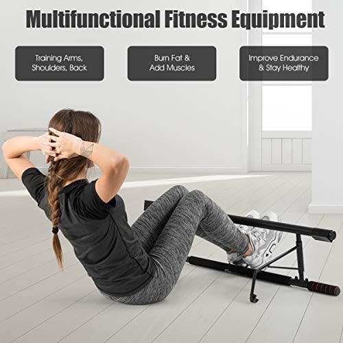 Doorway Pull Up Bar, Chin-Up Bar with Smart Larger Hooks, No Installation Needed
