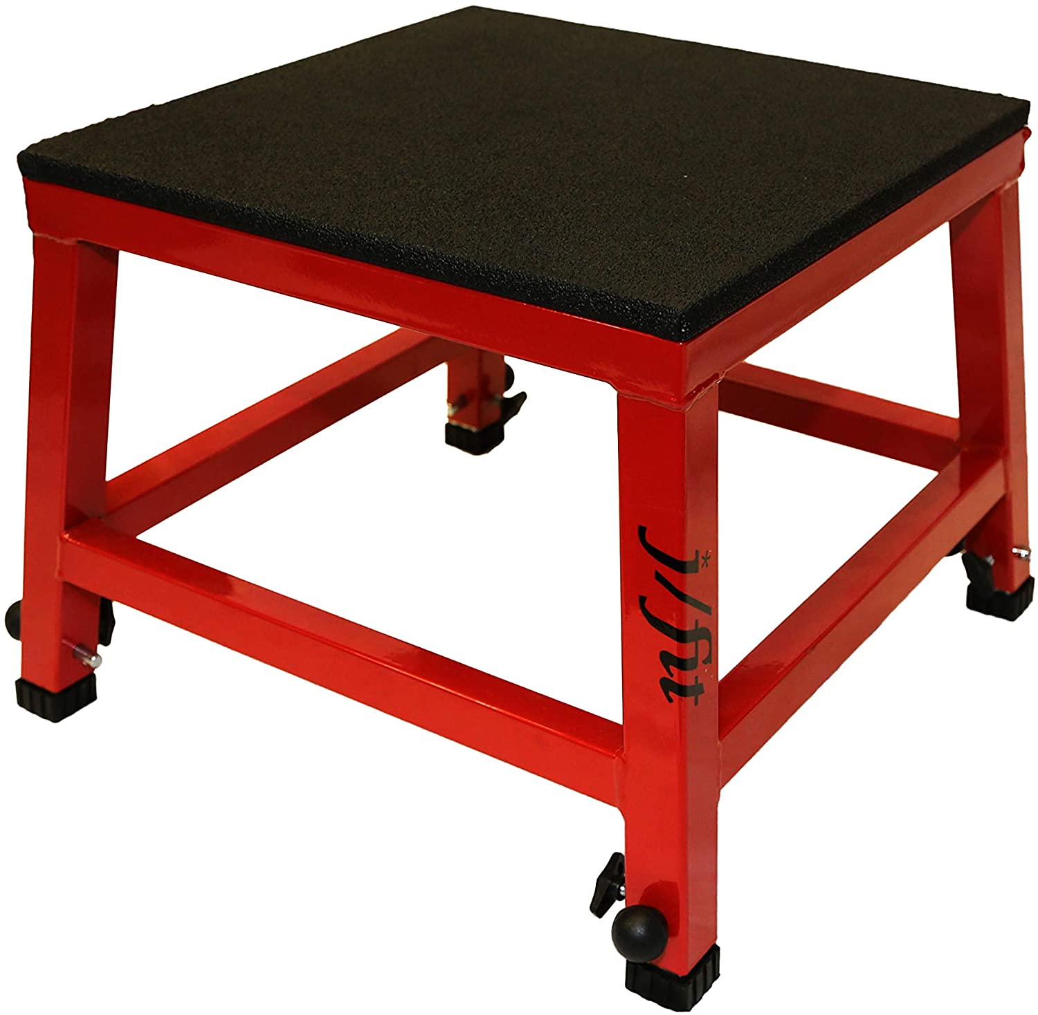 High Quality Plyometric Adjustable Jump Box - Red/Black