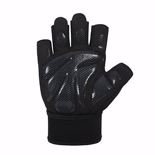 Workout Gloves, Light Microfiber & Anti-Slip Silica Gel Grip Gloves for Crossfit