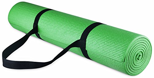 Premium All Purpose High Density Non-Slip Exercise Yoga Mat with Carrying Strap