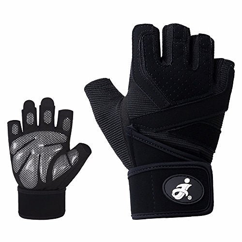 Workout Gloves, Light Microfiber & Anti-Slip Silica Gel Grip Gloves for Crossfit