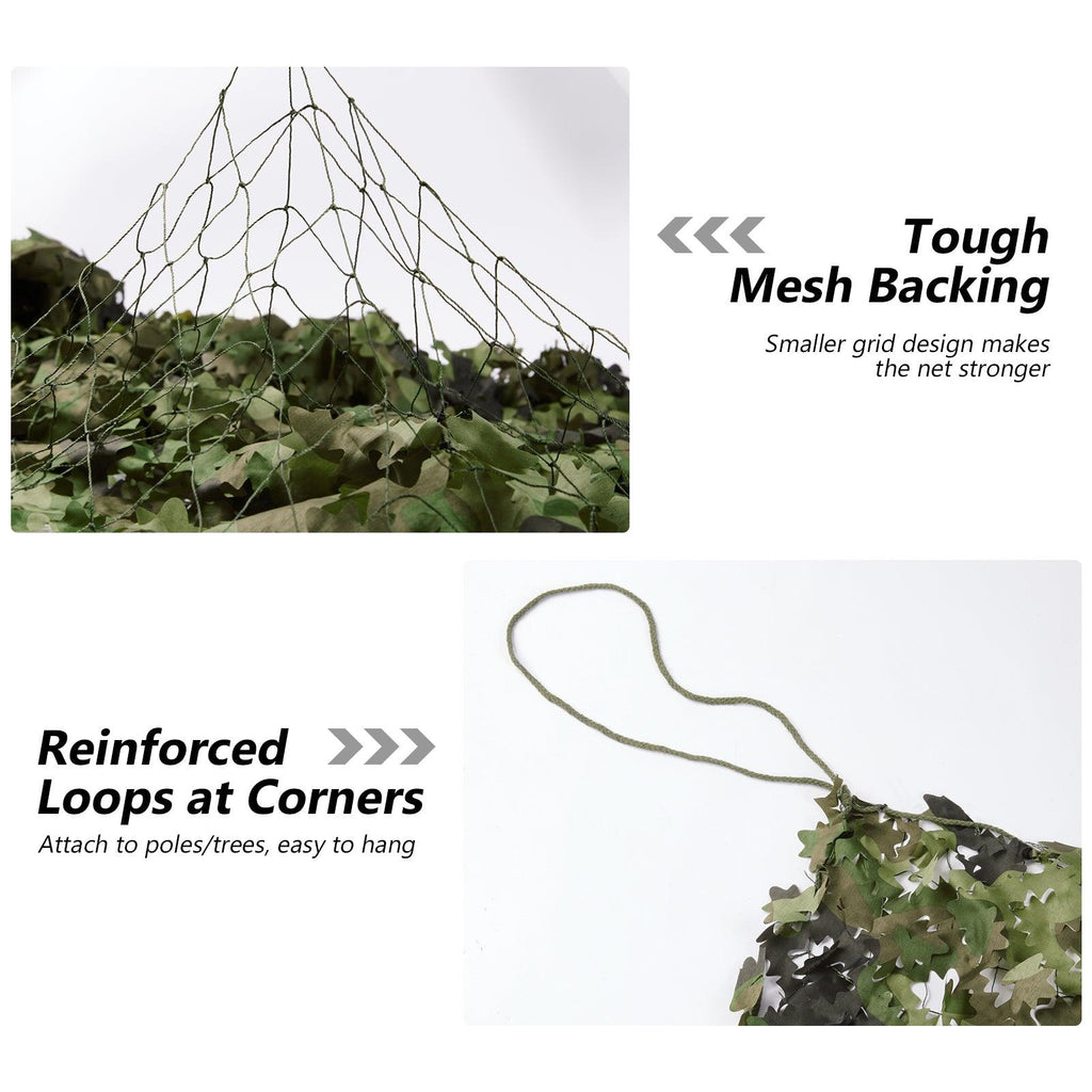 camo netting with mesh backing