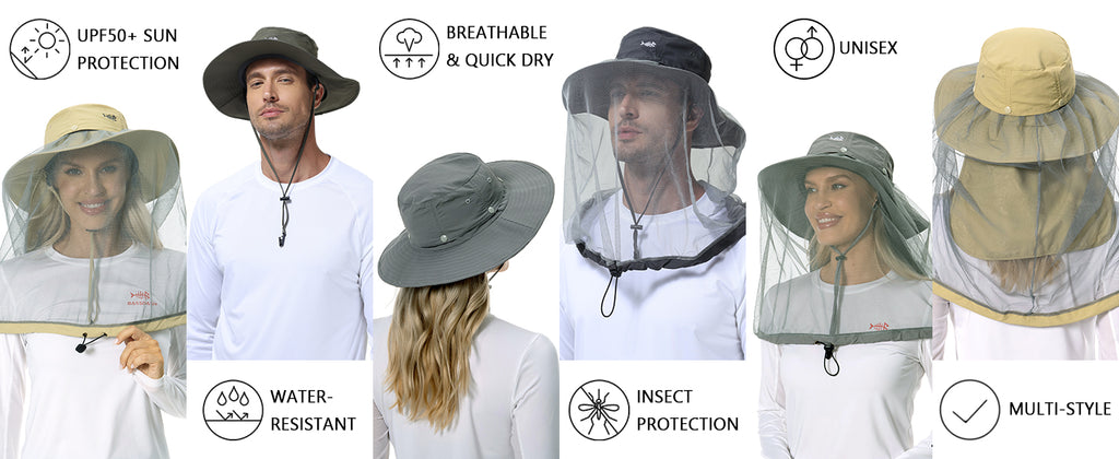 mosquito sun hat