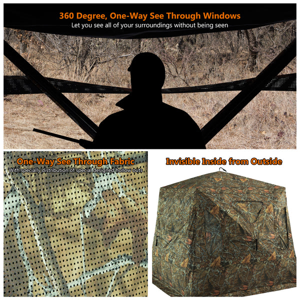 3 person hunting blind