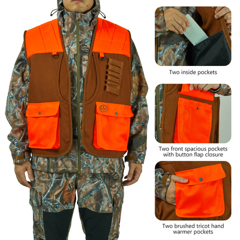 orange hunting vest