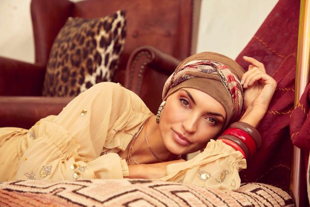 Scarlet Boho Turban Set