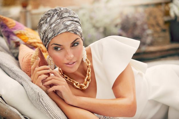 Sapphire Boho Turban