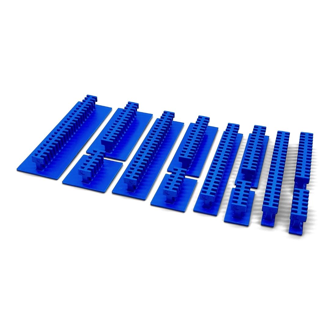 Centipede? Variety Pack Blue Rigid Crease Glue Tabs (12 Pieces)